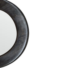 Load image into Gallery viewer, Carbon Black Frame Round Wall Mirror