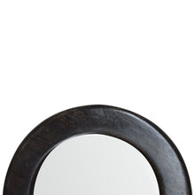 Load image into Gallery viewer, Carbon Black Frame Round Wall Mirror