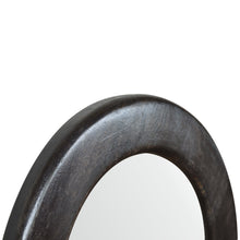 Load image into Gallery viewer, Carbon Black Frame Round Wall Mirror