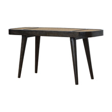 Load image into Gallery viewer, Ash Black Rattan Dining Bench