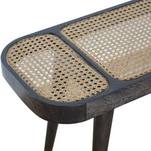 Load image into Gallery viewer, Ash Black Rattan Dining Bench