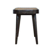 Load image into Gallery viewer, Ash Black Rattan Dining Bench