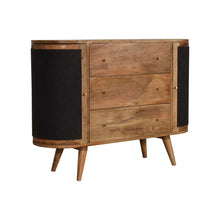 Load image into Gallery viewer, Sofia Black Woven Sideboard