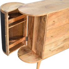 Load image into Gallery viewer, Sofia Black Woven Sideboard