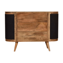 Load image into Gallery viewer, Sofia Black Woven Sideboard