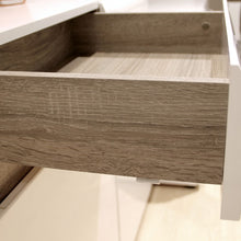 Load image into Gallery viewer, Chelsea Living White 2 Drawer 3 Door Sideboard with a Truffle Oak Trim