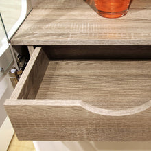 Load image into Gallery viewer, Chelsea Living White Tall Glazed Narrow Display Cabinet with a Truffle Oak Trim (Right Display)