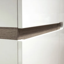 Load image into Gallery viewer, Chelsea Living White 1 Drawer 2 Door Sideboard with a Truffle Oak Trim