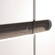 Load image into Gallery viewer, Chelsea Living White Low Display Cabinet with a Truffle Oak Trim