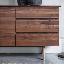 Load image into Gallery viewer, Madrid Walnut 2 Door  3 Drawer Sideboard