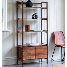 Load image into Gallery viewer, Madrid Walnut Open Display Cabinet