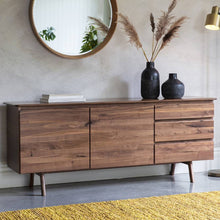 Load image into Gallery viewer, Madrid Walnut 2 Door  3 Drawer Sideboard