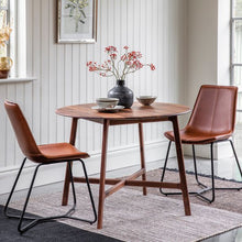 Load image into Gallery viewer, Madrid Walnut Round Dining Table
