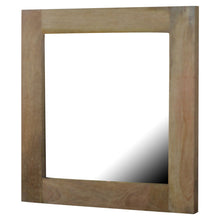 Load image into Gallery viewer, Square Wooden Framed Wall Mirror