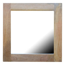 Load image into Gallery viewer, Square Wooden Framed Wall Mirror