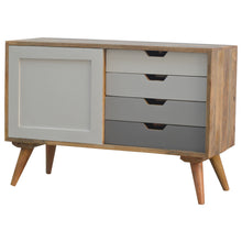 Load image into Gallery viewer, Grey Gradient Sliding Sideboard with 4 Drawers