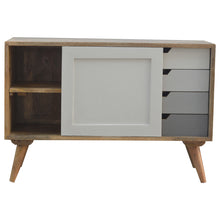 Load image into Gallery viewer, Grey Gradient Sliding Sideboard with 4 Drawers