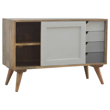 Load image into Gallery viewer, Grey Gradient Sliding Sideboard with 4 Drawers