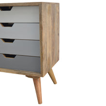 Load image into Gallery viewer, Grey Gradient Sliding Sideboard with 4 Drawers