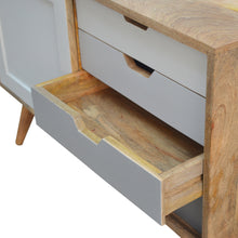 Load image into Gallery viewer, Grey Gradient Sliding Sideboard with 4 Drawers
