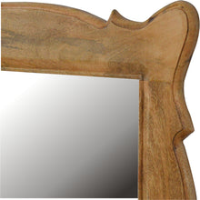 Load image into Gallery viewer, Wooden Hand Carved Oblong Wall Mirror