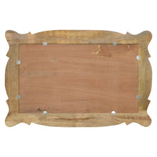 Load image into Gallery viewer, Wooden Hand Carved Oblong Wall Mirror