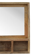 Load image into Gallery viewer, Solid Wood 5 Aperture Wall Mirror