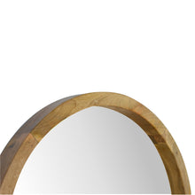 Load image into Gallery viewer, Round Wooden Wall Mirror with 1 Shelf