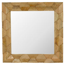 Load image into Gallery viewer, Pineapple Carved Square Wall Mirror
