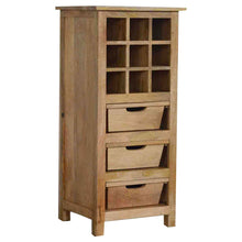 Load image into Gallery viewer, Wine Display Cabinet with 3 Drawers