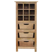 Load image into Gallery viewer, Wine Display Cabinet with 3 Drawers
