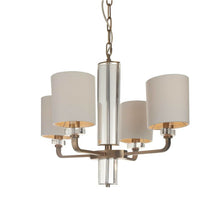 Load image into Gallery viewer, Serene Blea Antique Brass Finish Chandelier